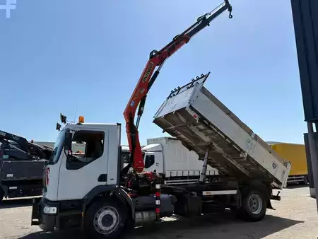Lastbil 2003 Renault Premium + PALFINGER PK 10000. 2 X EXT. + REMOTE + 3 SIDE TIPPER (9)