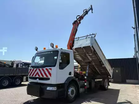 Lastbil 2003 Renault Premium + PALFINGER PK 10000. 2 X EXT. + REMOTE + 3 SIDE TIPPER (4)