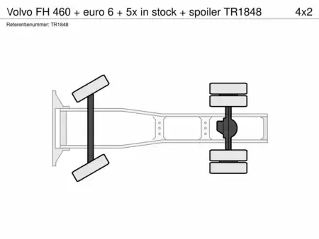 Caminhão 2022 Volvo FH 460 + euros 6 + 5x in stock + spoiler (20)