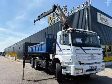 Caminhão 2008 Mercedes-Benz Axor 2633 + HIAB 220 C + REMOTE + 6X4 + 3 SIDE TIPPER + LOW KM + (7)