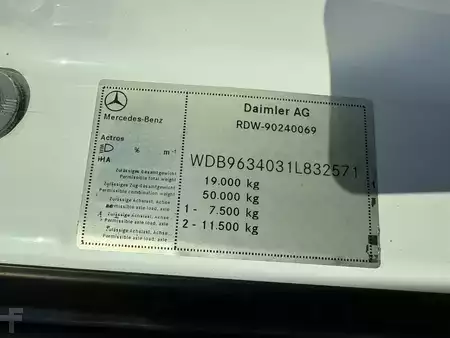 Camion 2013 Mercedes-Benz Actros 1943 + ADR + EURO 6 (20)