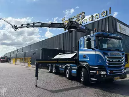 Lastkraftwagen 2014 Scania R 490 + HMF 5020 - 6X EXT. + JIB 5X EXT. + EURO 6 + 3-SIDED TIPP (1)