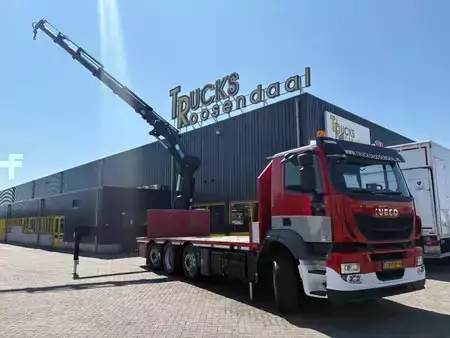 Ciężarówka 2014 Iveco Stralis 360 + HMF 4020 K5 + EURO 6 + JIB PREPARED + 8X2 + REMOTE (1)