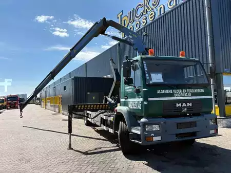 Lastkraftwagen 2002 MAN LE 220 B + PALFINGER PK 14080 - 3X EXT + HOOK ARM SYSTEM (5)