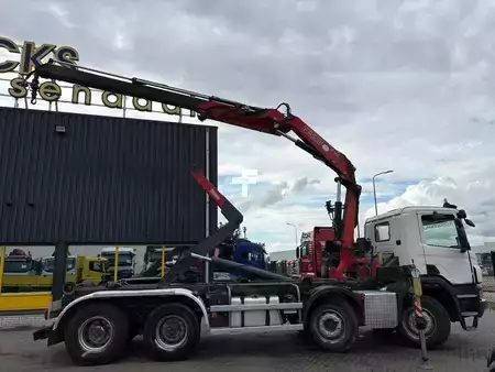 Lastkraftwagen 2015 Scania P 410 + FASSI F 165 - 2X EXT. + 8X4 + HOOK ARM SYSTEM + EURO 6 + (4)