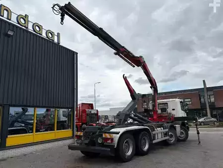 Lastkraftwagen 2015 Scania P 410 + FASSI F 165 - 2X EXT. + 8X4 + HOOK ARM SYSTEM + EURO 6 + (3)