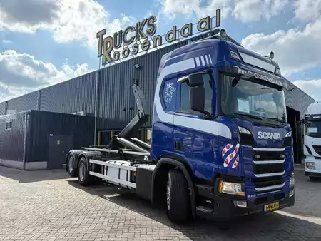 Lastkraftwagen 2018 Scania R 410 + HOOK LIFT SYSTEM 25 tons + 6X2 + LIFT AXLE + EURO 6 (1)