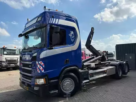 Lastkraftwagen 2018 Scania R 410 + HOOK LIFT SYSTEM 25 tons + 6X2 + LIFT AXLE + EURO 6 (2)