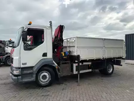 Camion 2006 DAF LF 55.220 + HMF 735 K2 -- 2X EXT. + TIPPER + 3 SEATS + MANUAL + (4)