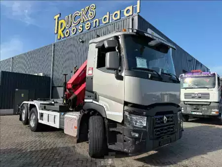 Camion 2020 Renault C440 + HMF 2320 K3-- 3X EXT. + REMOTE + HOOK ARM SYSTEM 20T + 6X (12)