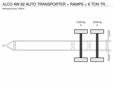 Alco AW 62 CAR TRANSPORTER + RAMPS + 6 TON