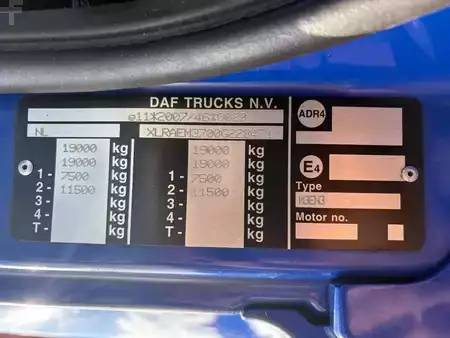 Vrachtwagen 2018 DAF CF 230 + DHOLLANDIA LOADLIFT + 19 TON + BOX 7.46 METER + EURO 6 (14)