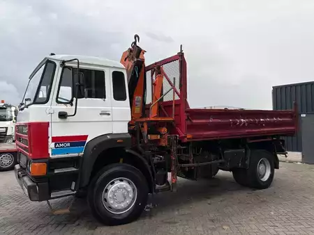 Vrachtwagen 1994 DAF 2300 + PALFINGER PK10500B4---3X EXT. + 4X4 + 3-SIDED TIPPER + LE (14)