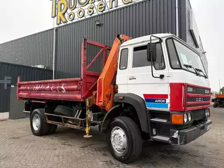 Vrachtwagen 1994 DAF 2300 + PALFINGER PK10500B4---3X EXT. + 4X4 + 3-SIDED TIPPER + LE (15)