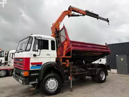 Vrachtwagen 1994 DAF 2300 + PALFINGER PK10500B4---3X EXT. + 4X4 + 3-SIDED TIPPER + LE (5)