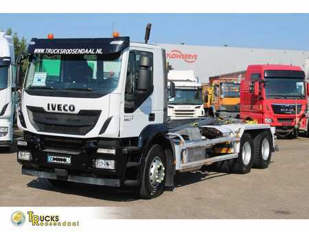 Iveco Stralis 460 + EURO 6 + 20t Marrel Container Hook + + Fr apk 09-2