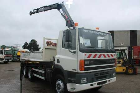 Mobilní jeřáby 2003 DAF CF 85 Kipper 6x4 + SPRING + EURO 1 + HIAB 099 + Manuel + BE apk (5)