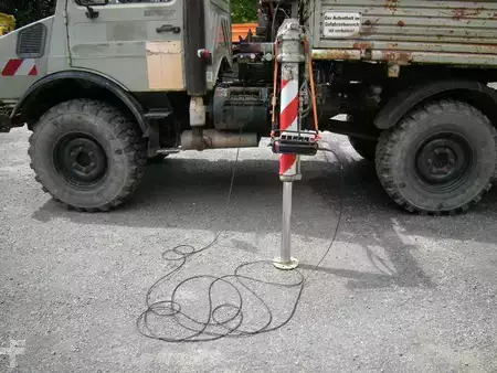 Mobilní jeřáby 1991 Mercedes-Benz Unimog U 1250 / U427/11 mit Kran (4)