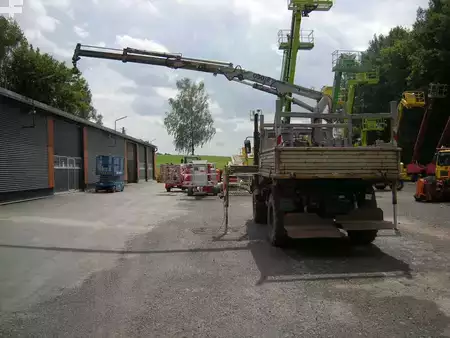 Mobilní jeřáby 1991 Mercedes-Benz Unimog U 1250 / U427/11 mit Kran (7)