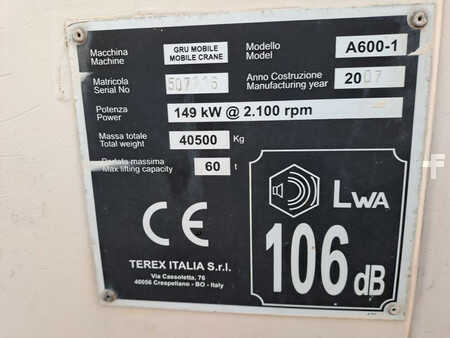 Mobil daruk 2007 Terex Bendini A600-1 (22)