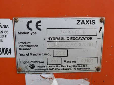 Kedjegraver 2018 Hitachi ZX490LCH-6 (12)