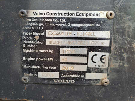 Korečková rýpadla 2019 Volvo EC140EL (2 pieces available) (11)