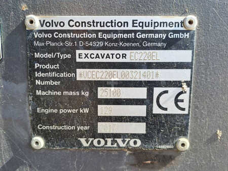 Korečková rýpadla 2017 Volvo EC220EL (11)
