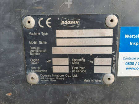 Telakaivinkoneet  2018 Doosan DX340LC-5 (with full Topcon 3D GPS) (11)