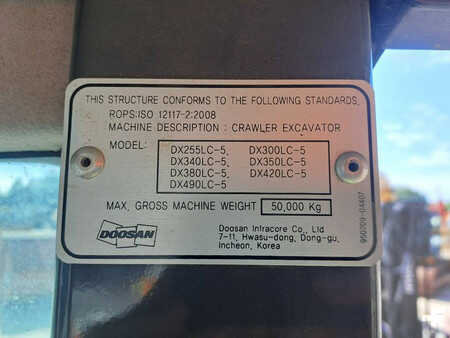 Pelles sur chenilles 2018 Doosan DX340LC-5 (Full Topcon 3D GPS) (32)