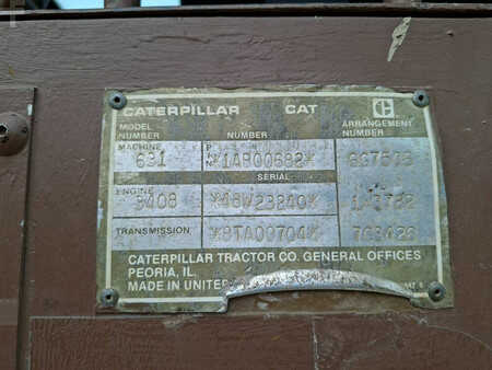 Skrabere 1987 Caterpillar 631E II (3 pieces available) (7)