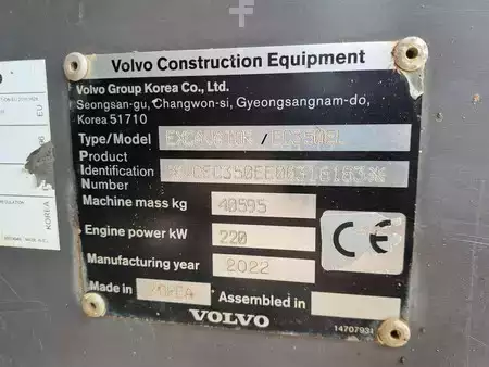 Escavatori cingolati 2022 Volvo EC 350 EL (11)