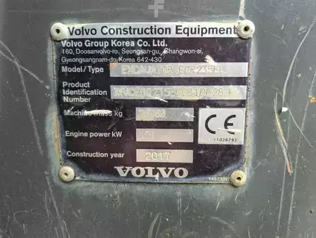 Bæltegraver 2017 Volvo ECR 235 EL (+3 buckets) (7)