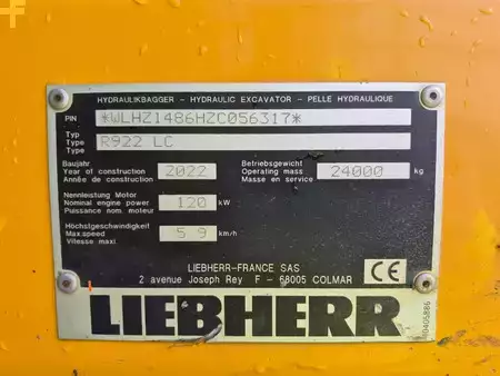 Bæltegraver 2022 Liebherr 922LC (7)