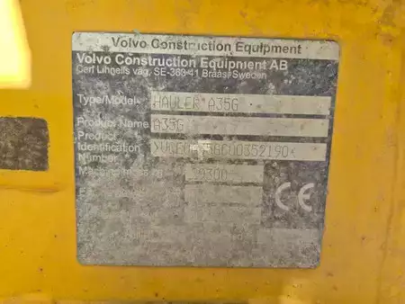 Artikulerte dumpere 2022 Volvo A35G (9)