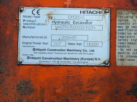Korečková rýpadla 2019 Hitachi EX1200-6 28m ( Abu Dhabi ) (8)