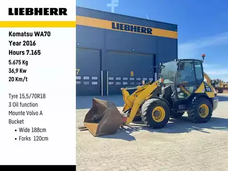 Pyöräkuormaajat 2016 Komatsu WA 70-8 (1)
