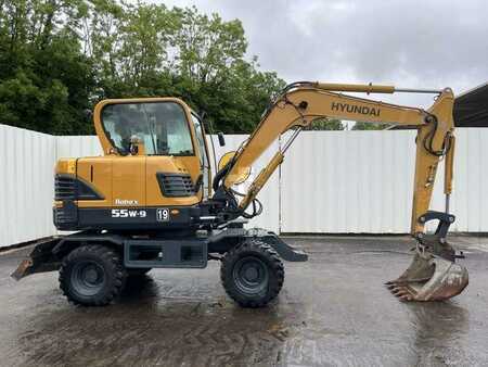 Escavadora de rodas 2014 Hyundai ROBEX 55W-9 / R55W-9 (7)