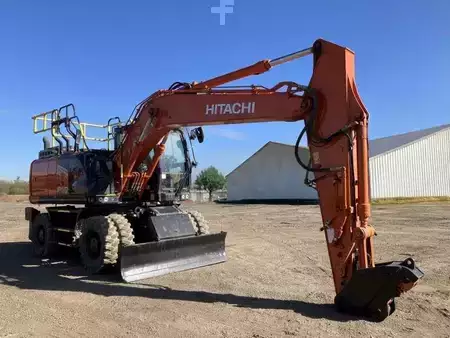 Escavadora de rodas 2022 Hitachi ZX180W-7 (2)