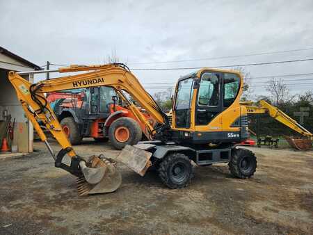 Mobil gravemaskin 2014 Hyundai ROBEX 55 W9 (1)