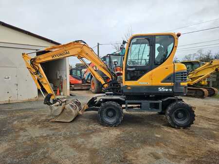 Mobil gravemaskin 2014 Hyundai ROBEX 55 W9 (2)