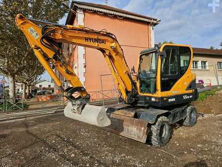 Mobil gravemaskin 2017 Hyundai ROBEX 55 W9 (4)