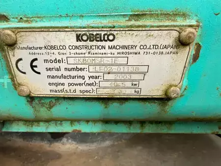 Lánctalpas kotrógép 2003 Kobelco SK80MSR-1E SK80MSR-1E (5)