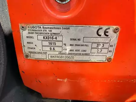 Minigraver 2014 Kubota KX016-4 KX016-4 (14)