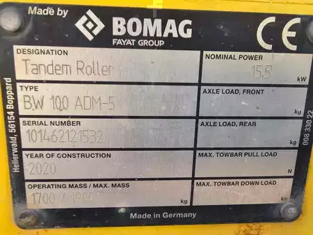 Tandemwalze 2020 BOMAG BW100ADM-5 (7)