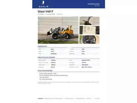 Kolové nakladače 2006 Giant V451T (17)