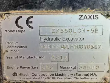 Lánctalpas kotrógép 2014 Hitachi ZX350LCN-5B (13)