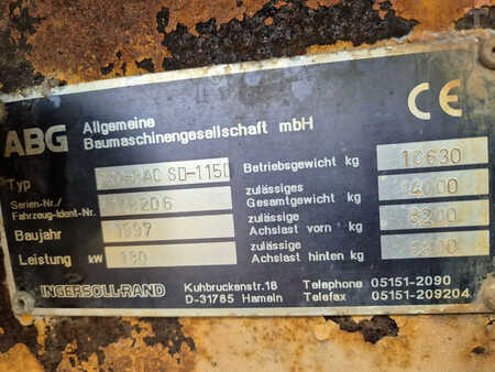 Válce s gumovými koly 1997 ABG Pro pac sd 115d (5)