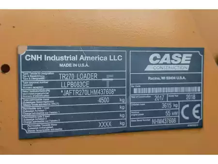 Cargadoras sobre orugas 2017 Case TR 270 (17)