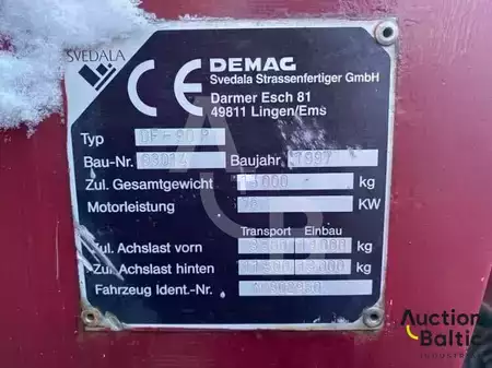 Pyörillä kulkevat levityskoneet  1997 Demag DF 90 P (16)