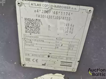 Compressor 2018 Atlas Copco XAS 68 (10)